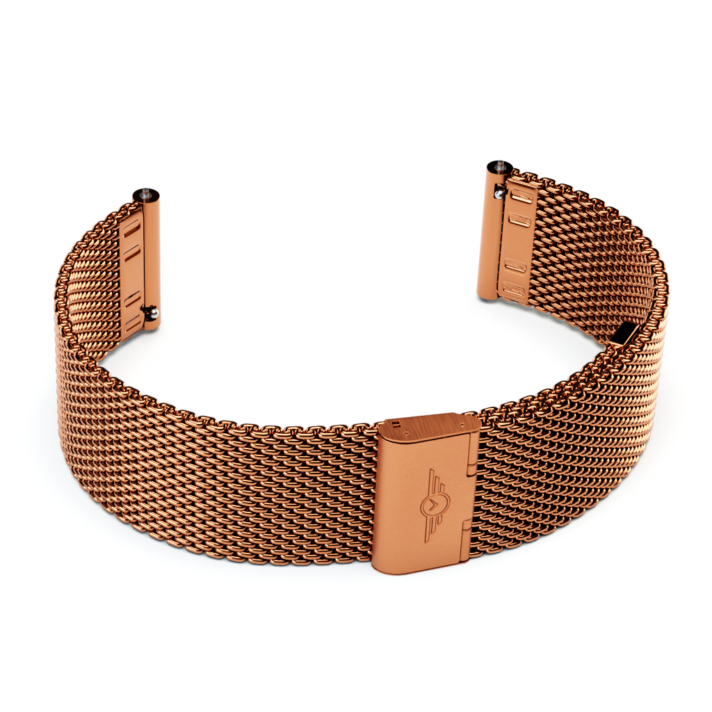 Rose Gold Mesh Strap