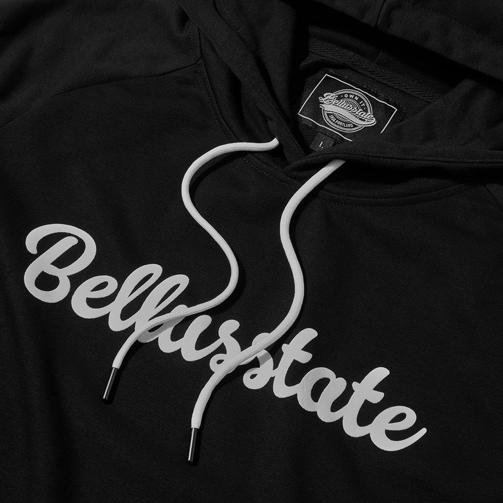 Cotton Pullover Unisex Hoodie With Bellusstate Logo